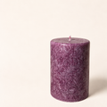 Kristalizuoto palmių vaško žvakė – violetinė